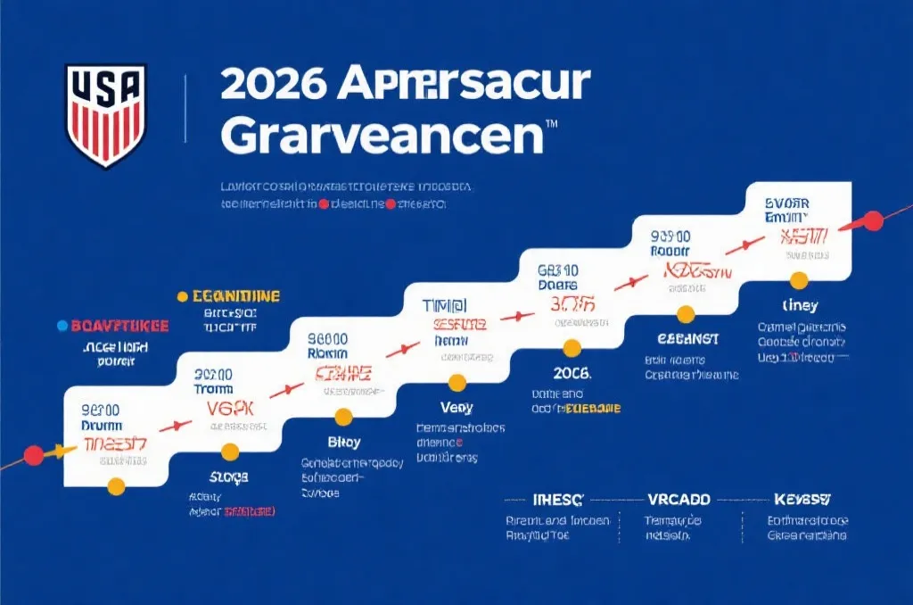 2026世界杯美国队赛程时间轴与观赛日历图